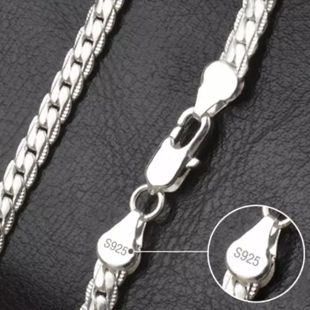 NEW 20” 925 STERLING SILVER SNAKE CHAIN NECKLACE - Picture 2 of 9